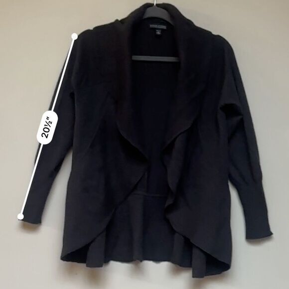 Banana Republic Extra Fine Merino Wool Size Medium Petite Ruffle Shrug Cardigan - Picture 8 of 10